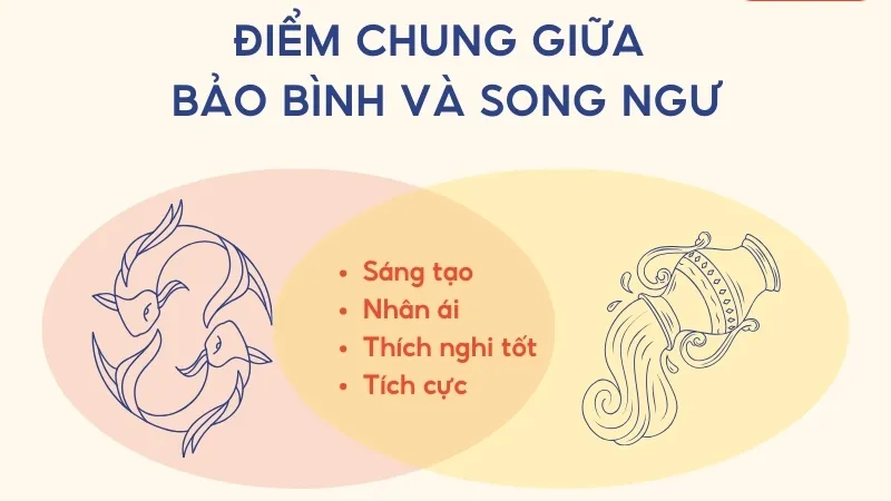 Mức độ hòa hợp: cung Song Ngư có hợp với cung Bảo Bình?